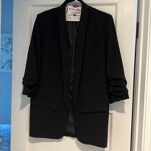 TOBI half sleeve black blazer